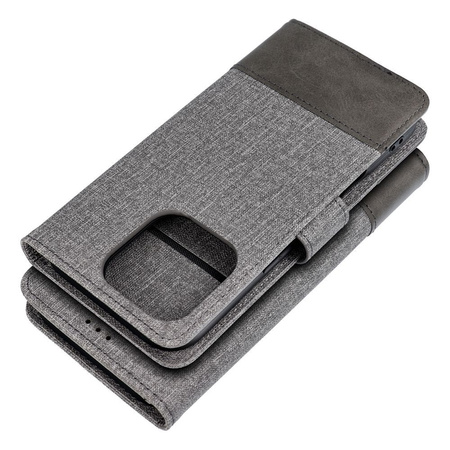 Kabura GOMMA Book do XIAOMI Redmi Note 14 4G (GLOBAL - 164,84mm x 78,15mm x 8,16mm) szary