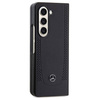 Original Handyhülle SAMSUNG GALAXY Z FOLD 5 Mercedes Hardcase Leather Urban (MEHCZFD5ARMBK) schwarz