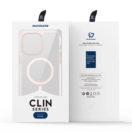 Dux Ducis Clin2 Hülle für iPhone 14 Plus magnetische MagSafe Hülle rosa