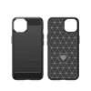 Carbon Case für iPhone 14 Plus flexible Gel-Rückseite schwarz