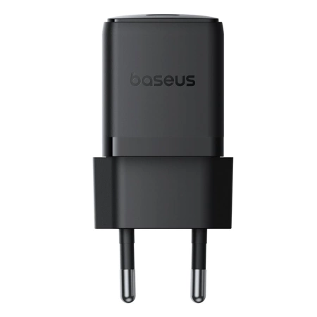 Ładowarka sieciowa Baseus Palm 1C 20W (z kablem Baseus Mini White USB-C 60W (20V/3A) 1m) - czarna