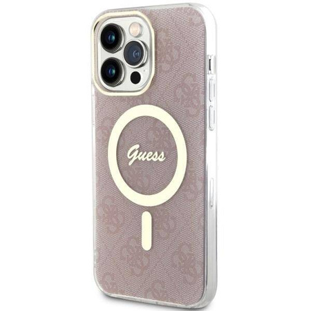 Guess GUHMP14XH4STP iPhone 14 Pro Max 6.7&quot; pink/pink Hardcase 4G MagSafe