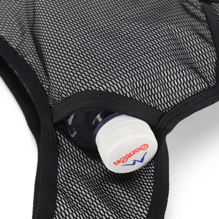 Kamizelka Wozinsky WKDB1 do biegania odblaskowa z kieszeniami - czarna