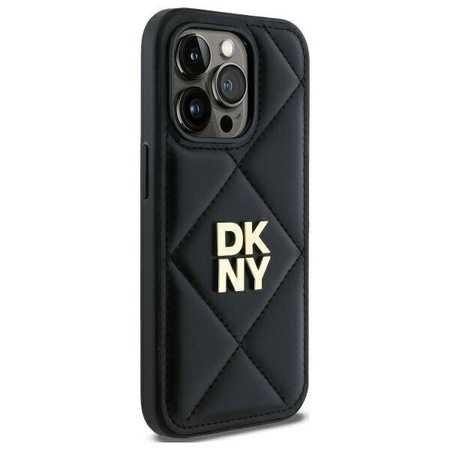 Original Case IPHONE 14 PRO MAX DKNY Quilted Stack Logo (DKHCP14XPQDSLK) black