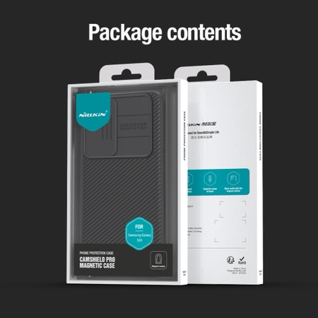 Etui Nillkin CamShield Pro pancerne z osłona na aparat do Samsung Galaxy S24+ - zielone