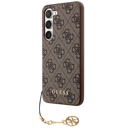 Guess 4G Charms Collection case for Samsung Galaxy S24 - brown