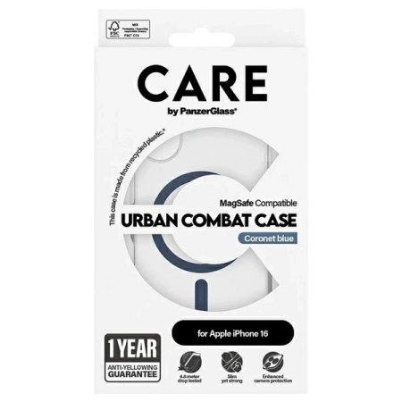 CARE by PanzerGlass Flagship Case iPhone 16 6.1&quot; blue/blue MagSafe 1365