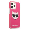 Oryginalne Etui IPHONE 13 PRO MAX Karl Lagerfeld Hardcase Choupette Head (KLHCP13XTPECPI) różowe