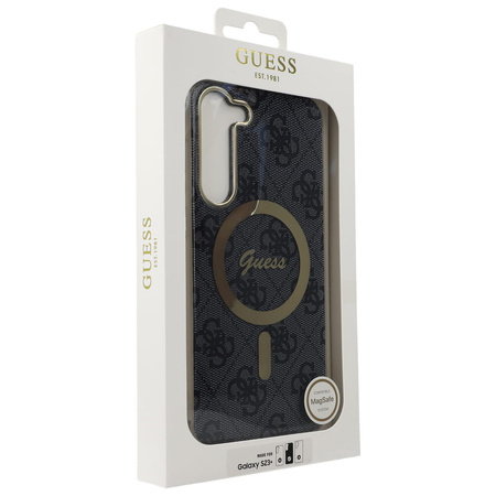Guess GUHMS23MH4STK S23+ S916 black/black hardcase 4G MagSafe