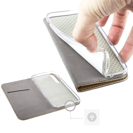 Etui Smart Magnet do Samsung Galaxy M55 5G złote