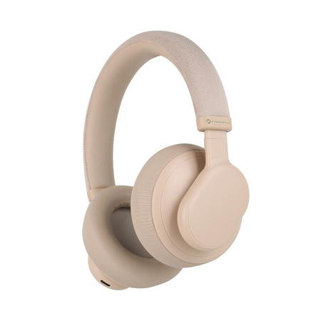 FORCELL F-AUDIO słuchawki bezprzewodowe nagłowne ANC Touch Beat różowe