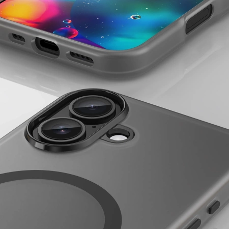 Etui Magnetic Abrasive na iPhone 17 kompatybilne z MagSafe - matowe czarne