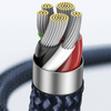 Baseus Explorer Series kabel przewód USB Typ C – Lightning 20W 1m niebieski (CATS000003)