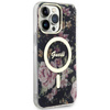 Guess GUHMP14XHCFWSK iPhone 14 Pro Max 6,7" schwarz/schwarz Hardcase Flower MagSafe