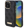 Original Case IPHONE 16 PRO Guess Hardcase 4G Logo Plate MagSafe (GUHMP16LU4GPRK) black