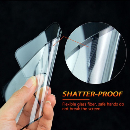 Szkło hybrydowe Bestsuit Flexible 5D Full Glue do iPhone 12 Pro Max czarny