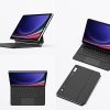 Etui Dux Ducis Keyboard (MK Series) z klawiaturą Bluetooth na Samsung Galaxy Tab S9 / S8 / S7 - czarna
