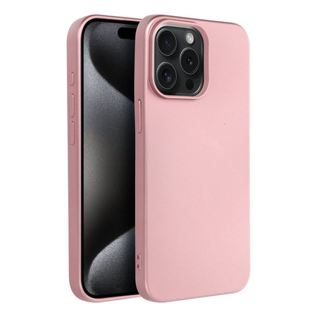 Futerał METALLIC do IPHONE 15 PRO MAX różowy