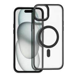 Futerał Matte Mag Cover kompatybilny z MagSafe do IPHONE 15 PLUS czarny
