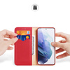 Dux Ducis Hivo Genuine Leather Bookcase type case for Samsung Galaxy S22+ (S22 Plus) red