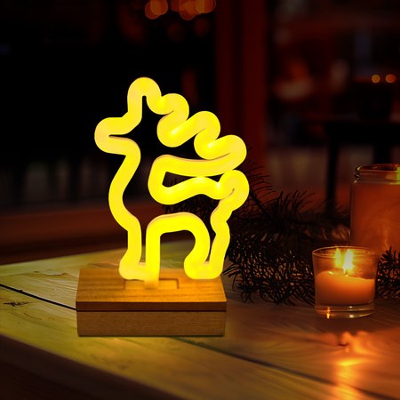 Neon Wood Stand LED RENIFER biały ciepły FLNW02 Forever Light