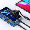 Baseus Enjoyment Retractable 2-in-1 Car Charger C+L 30W Black
