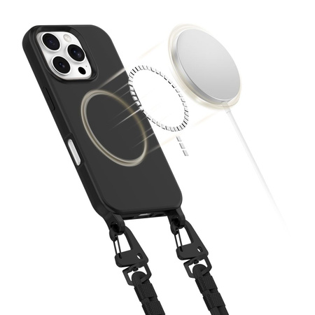 TECH-PROTECT MAGNECKLACE MAGSAFE IPHONE 16 PRO BLACK