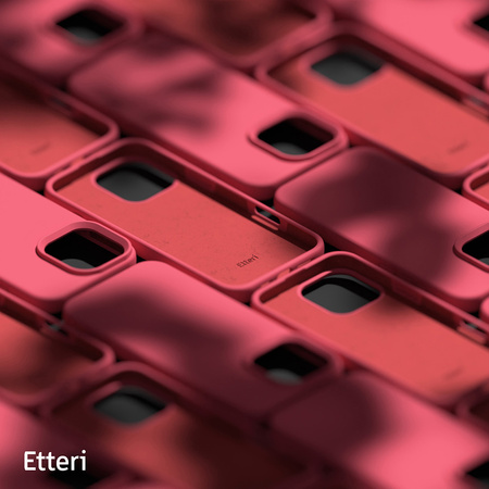 Nakładka Etteri Silicone Case do iPhone 16 Pro Max 6,9" malinowa