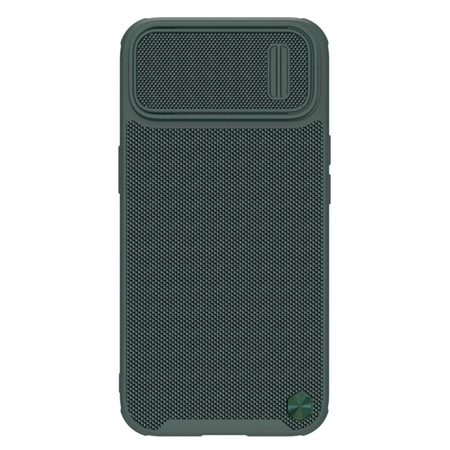 Nillkin Textured S Case etui iPhone 14 pancerny pokrowiec z osłoną na aparat zielony