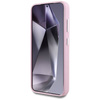 Original Handyhülle SAMSUNG GALAXY S25 Karl Lagerfeld Saffiano Full Wrapped Elongated Metal Logo MagSafe rosa