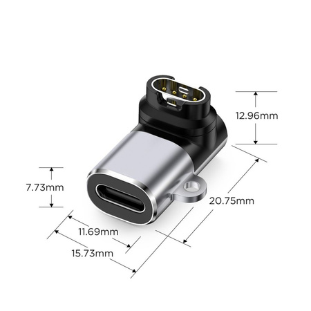 TECH-PROTECT ULTRABOOST ADAPTER TYPE-C TO GARMIN WATCH GREY