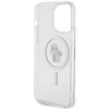Karl Lagerfeld Karl&amp;Choupette Glitter MagSafe Hülle für iPhone 15 Pro Max – transparent