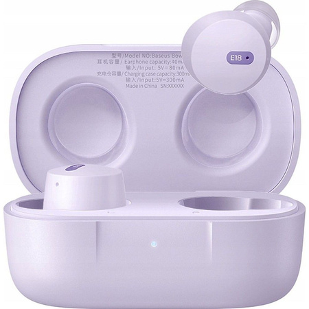 Baseus Bowie E18 kabellose TWS ENC IPX4 Kopfhörer – Lila