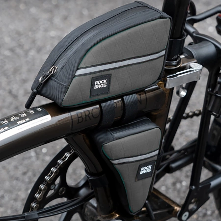 Rockbros Triangle Bike Frame Bag 0.8l - Green