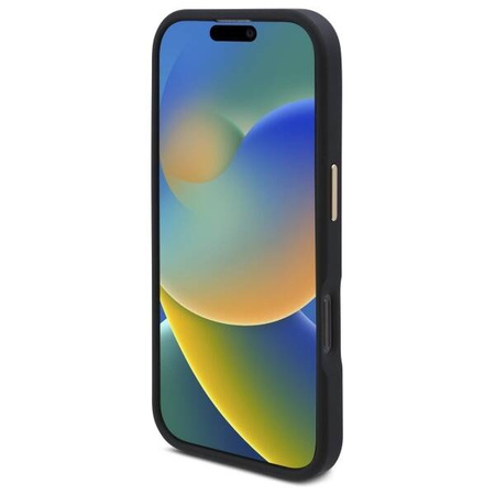 Oryginalne Etui IPHONE 16 PRO Guess Hardcase 4G Logo Plate MagSafe (GUHMP16LU4GPRK) czarne