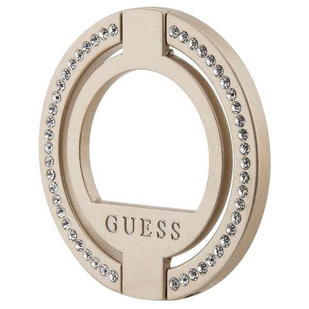 Guess MagSafe Ringständer GUMRSALDGD Gold/Gold Strass