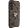 Etui Guess Grip Stand 4G Triangle Strass na Samsung Galaxy S24 - brązowe