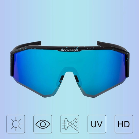 Rockbros SP297 polarizing cycling glasses - black