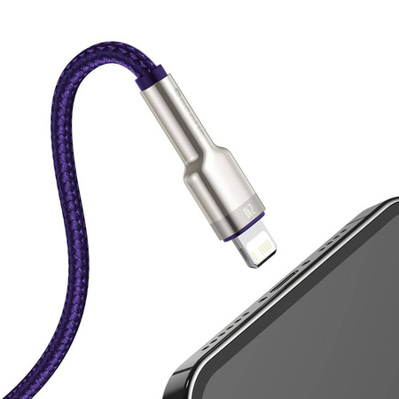Baseus Cafule Series Metal Data Cable USB to IP 2.4A 1m Purple
