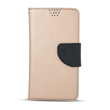 Etui Smart Fancy do iPhone 16 6,1&quot; złoto-czarne