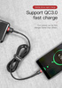 Baseus Cafule Cable - Kabel do ładowania i transmisji danych USB do USB-C 3 A, 1 m (czerwony/czarny)