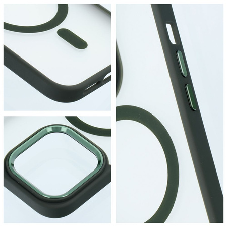 Futerał Matte Mag Cover kompatybilny z MagSafe do IPHONE 15 PLUS zielony