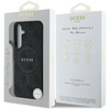 Etui Guess Leather 4G Colored Ring Classic Logo MagSafe Samsung Galaxy S25 czarny