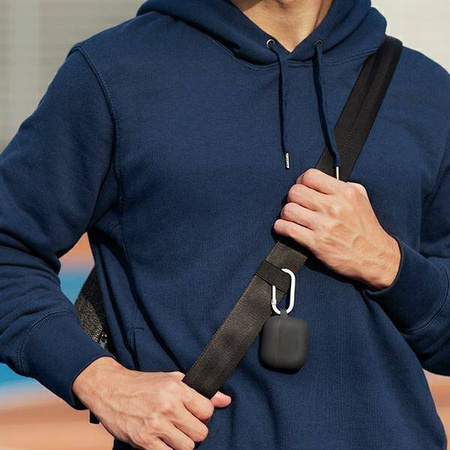 UNIQ Hülle Vencer AirPods 3. Gen. Silikongrau / Anthrazit Dunkelgrau