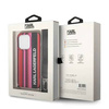 Karl Lagerfeld KLHCP14XSTSTP iPhone 14 Pro Max 6,7 &quot;Hardcase Pink / Pink Color Stripes Strap