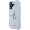 Case IPHONE 16 Guess Grained Big 4G Logo Small Classic Logo blue