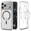 SPIGEN futerał ULTRA HYBRID MAG kompatybilny z MagSafe do IPHONE 17 Pro Max clear graphite