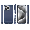 Carbon Case Silikonhülle für iPhone 16 Pro Max - blau