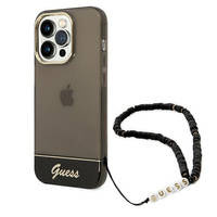 Guess GUHCP14LHGCOHK iPhone 14 Pro 6.1 "black / black hardcase Translucent Pearl Strap