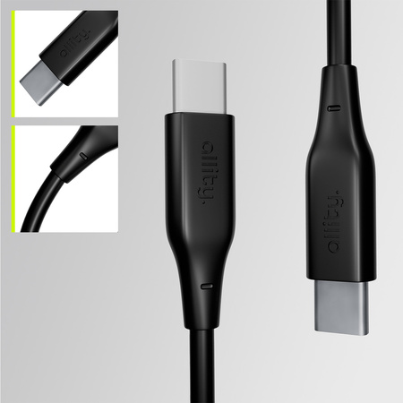 Allity kabel AUC-02 USB-C - USB-C 2,0 m 100W czarny